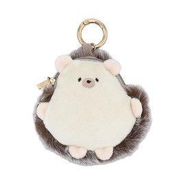 Flower Ring Mini Charm Pouch (Pukumaru) Hedgehog GPO0322-BR (Brown)