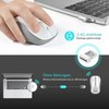 LeadsaiL Wireless Mouse, 2.4G Wireless Mouse Quiet with USB Receiver,