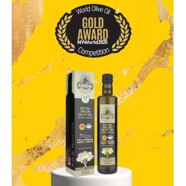 Ellora Farms, Greek Extra Virgin Olive Oil, Single Estate PDO Messara, Greece, Non GMO, cold-pressed, Polyphenol, Glass Bottle, 17 FL oz