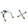 Jonny 8 Ball Chrome Cross & Bridge Rest Heads for
