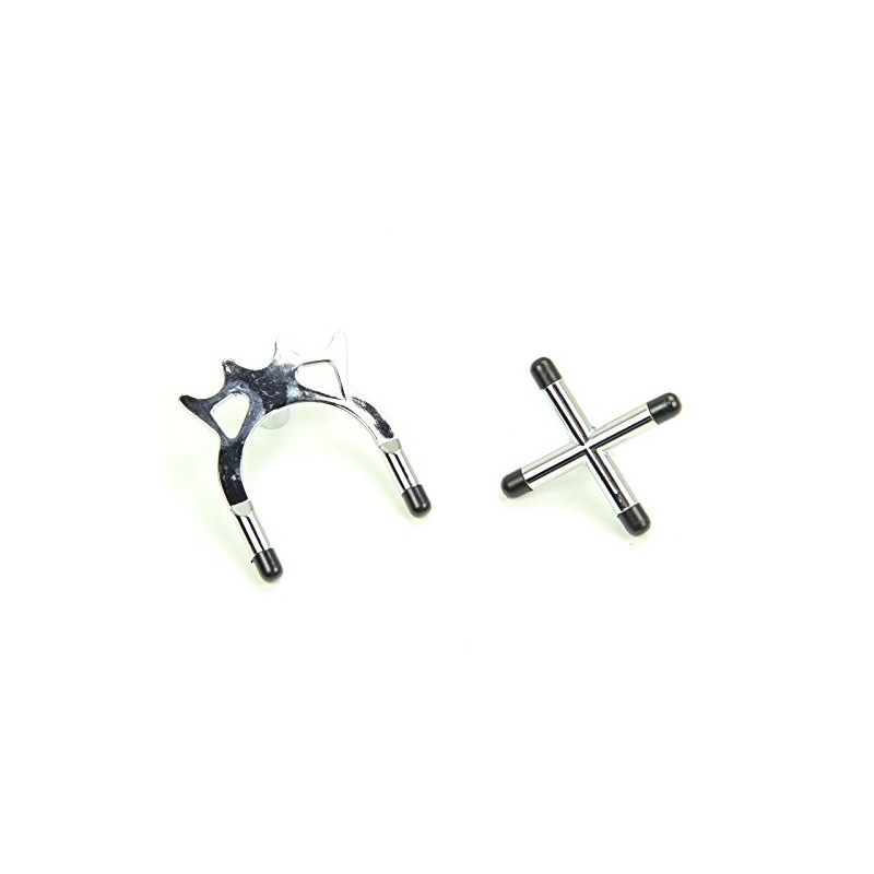 Jonny 8 Ball Chrome Cross & Bridge Rest Heads for