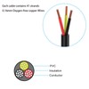 18 Gauge 3 Conductor Electrical Wire Oxygen-Free Copper Cable 100FT/30.5M