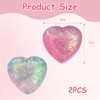 ExcellaElite 2 Pcs Heart Stress Balls Squishy Toys Squishy Stress