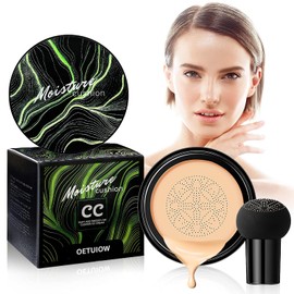 Crema CC con cojín de aire Mushroom Head, corrector fuerte, crema BB hidratante, base de maquillaje, primer uniforme