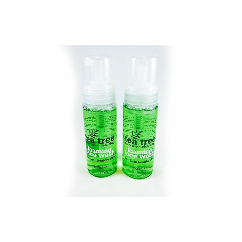 2 X TEA TREE FOAMING FACE WASH 200ml FOR HEALTHY