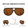 BOBUXLIIN Oversized Womens Aviator Sunglasses Retro Big Large Sunglasses for
