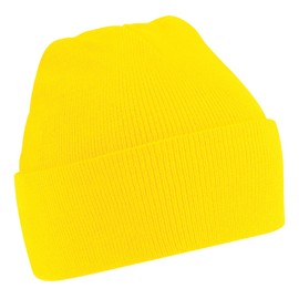 Beechfield B045 Cuffed Knitted Hat Unisex Adult - Yellow - EinheitsgrÃÃŸe