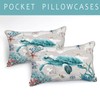 Bedbay Coastal Bedding Set Queen Size for Girls Boys -