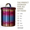 Global Amici Amici Home Rainbow Storage Canister with Lid, Decorative,