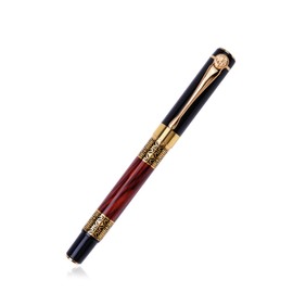 SKDFHOD Metal Fountain Pen, Deluxe Fountain Pen with Metal Clip, High-Quality Fountain Pen for School, Business Gift, Great Gift for Managers