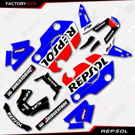 Factory EFX Red & Blue Repsol Graphic Sticker kit fits Honda Grom  MSX125 21-24 2021 2022