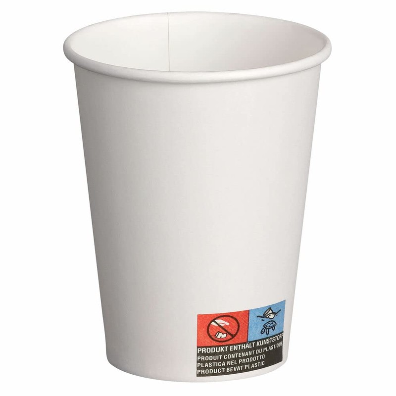VEPATIM 50 Hot and Cold Beverage Cups with Lid Cardboard