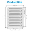 PATIKIL 10 x 12 Inch Aluminum Vent Cover, Screen Air