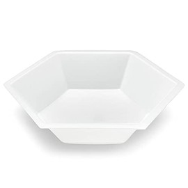 Weighing Boats by Globe Scientific, Hexagonal Shaped, Bendable Polystyrene, Easy Pour Design, Disposable Scale Trays for Weighing & Mixing Liquid & Powder, Antistatic, 350mL Capacity, White, Case/500