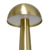 Simple Designs LD1081-GLD 8.88" Mushroom Magic Mini Metal Dimming &