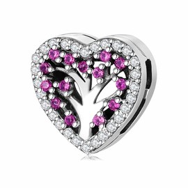 MEITAIHE Initial A-Z Letter Charm Alphabet Beads Reflexion Charms 925 Sterling Silver Reflexions Heart Dangle Clip Charm Birthday Bracelets for Women (Tree of Life)