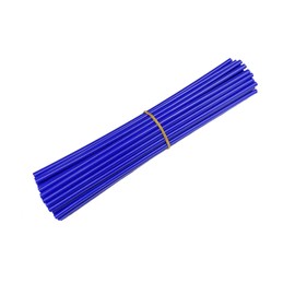 72 72 Packs Dirt Bike Motorcycle Spoke Covers Fits for Covers Dirt Bike Motorcycle Mountain Bike Spokes Change Protector (Blue)