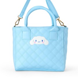 Sanrio 309532 Quilted 2-Way Mini Tote Bag, Cinnamoroll, Handbag, Crossbody