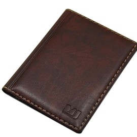 MJ Design Germany Elegant ID / Credit Card Holder with Contrasting Stitching, 4 Compartments, Made in the EU Ausweistasche Multicolour