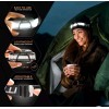 Foxelli Wide Beam Headlamp USB Rechargeable 14 Bright LED, WB200,