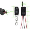 Meskliu 12v Remote Control Switch,4 Way Mini Wireless Switch,DC 12V/24V/48V/10A