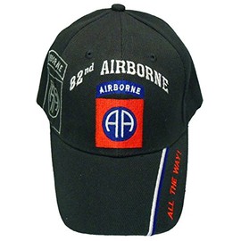 U.S. Army Division and Brigade Baseball Caps Quality Embroidered Hats (82nd Airborne All The Way)