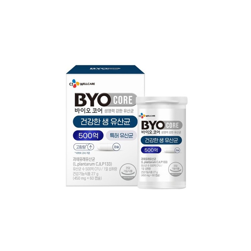 CJ Wellcare 부자유산균 바이오코어 건강한 생유산균 500억 60캡슐(1개월분) Wealthy Probiotics