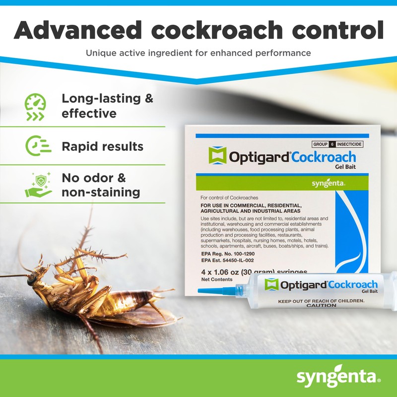 Syngenta 61597 Optigard Cockroach Gel
