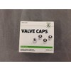 Original Skoda 000071215C Valve Caps Set Chrome / Black