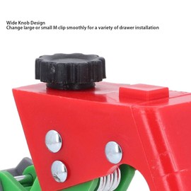 Depisuta Drawer Installation Clamp, Arrow Storage Case Drawer Panel Mounting Clamp, Stainless Steel and ABS, 14 X 13 X 3cm Size for Most Panel Needs, One Key Quick Clamping