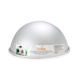 DECORA 0062957 Baking Mould Half Ball Made of Anodised Aluminium Diameter 22 x Height 11 cm