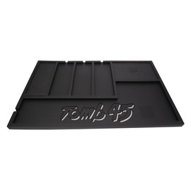 Powered Mat by Tomb45, organizing mat with wireless charging capability, Fast wireless charging for phone, airpods, powerclips attached to clippers and trimmers, and BeamTeam XL cordless airbrush