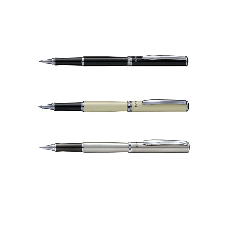Pentel Sterling Excel Rollerball Pen - Black Barrel with Gift