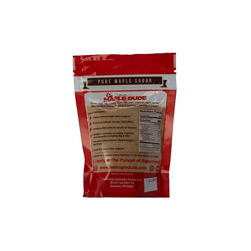 Pure Maple Sugar (8oz Bag) - Maple Dude | Natural