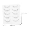 TOVINANNA Dense and Lightweight False Eyelashes 5 Pairs Natural Curl