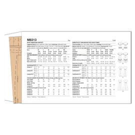 McCall's Misses' Romper and Jumpsuits Sewing Pattern Kit, Design Code M8313, Sizes LRG-XLG-XXL