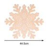 YöL Set Of 6 Gold Snowflake Placemats PVC Christmas Table