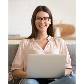 LADEESSE Readers for Women Oprah Style 3 Pack Square Reading Glasses with Spring Hinge Blue Light Blocking Ladies（Black+Pink Leopard+Black pink,3.75）