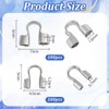 PH PandaHall 200pcs 304 Stainless Steel Wire Guardian 2 Size