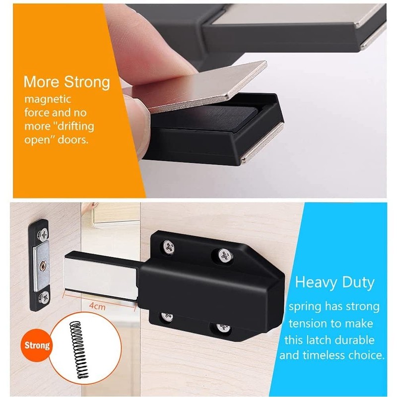 Kopinma Push Latch Heavy Duty 4 Pack Push to Open