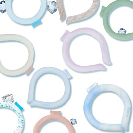 [liber] [cicibella Genuine Product, 28℃ Natural Freezing] Ice School Ring, Ice Neck, Cool Band, Cool Ring, Neck Cooler, Cool Goods, Cool Ring, Cute, Summer Protection, Random Color