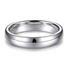 4mm Tungsten Wedding Band Ring for Women Plain Dome High