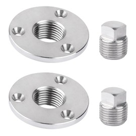 Stainless Steel Boat Drain Plug Kit Boat Plug Kit 1/2" for Transom Threaded Boat Plug for Marine Boat Garboard Transom Scuttle - 2 Pack