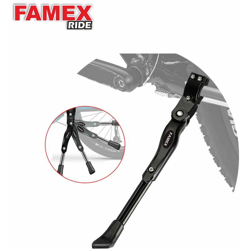 FAMEX RIDE® Heavy Duty Adjustable Mountain Bike Bicycle Kickstand