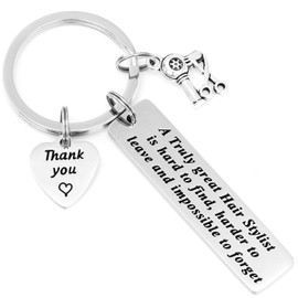 AHAETH Hair Stylist Keychain Hairdresser Gift Cosmetician Graduation Gifts Barber Keyring Inspirational Hairstyliest Jewelry Hair Stylist Appreciation Gift Beautician Graduation Gifts for Hairdresser