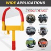 Acymner Wheel Clamp Lock | Heavy Duty Anti Theft Tire