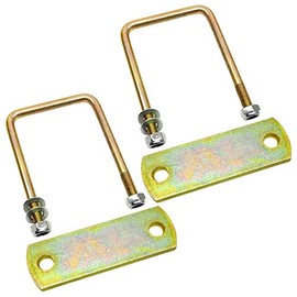 M10 80mm x 115mm U-Bolt N-Bolt 1 Pair with Plates and Nuts HIGH TENSILE UBR14/15
