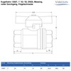 VARIOSAN Ball Valve 13507, 1 Inch IG/IG, DN25, Brass, Full