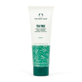 The Body Shop Tea Tree Skin Clearing Daily Face Scrub - Exfoliating and Purifying For Blemished Skin - Vegan - 4.2 Fl Oz