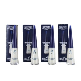 Herome 4 Pack Nail Hardener Strong Nail Strengthener Guaranteed Solid Nails Within 30 Days (Strong) - 4 x 10 ml